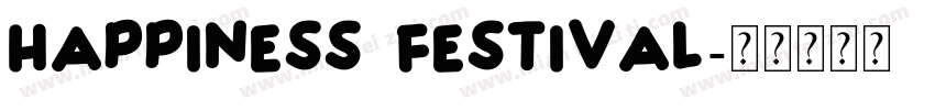Happiness Festival字体转换